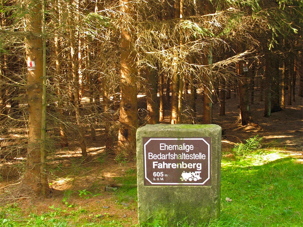 Fahrenberg, Bocklradweg, der höchste Punkt auf dem Bocklradweg