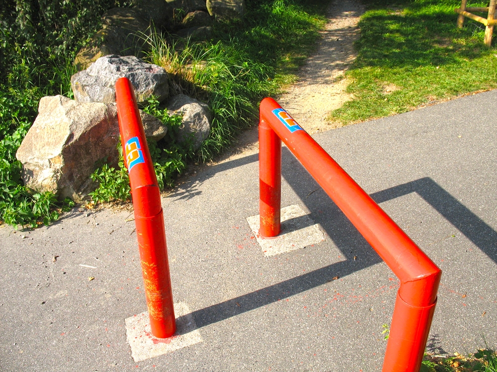 Satzdorfer See, Europas engster Durchlass für Fahrräder