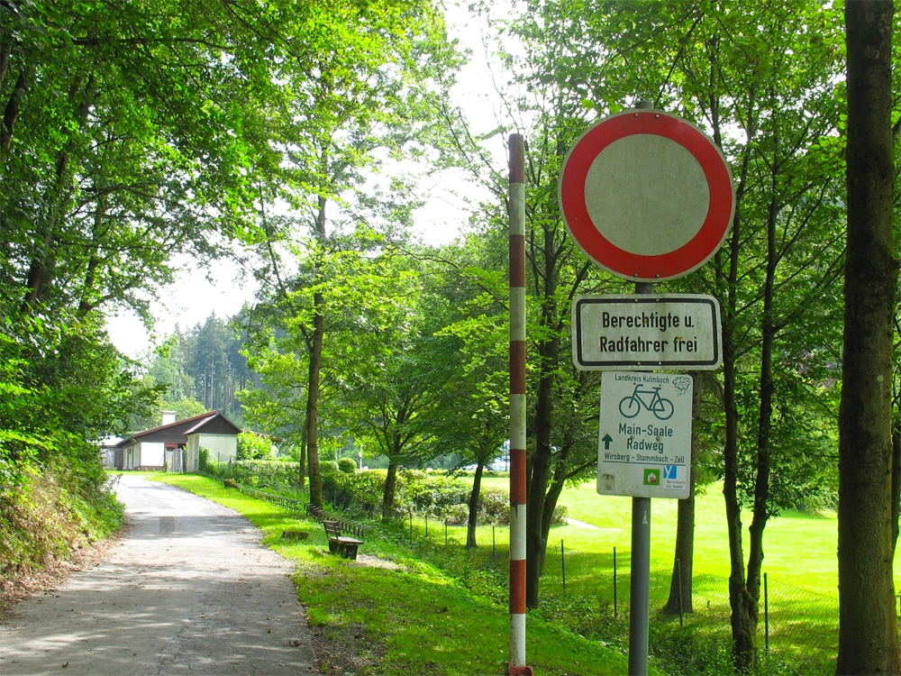 Schorgasttal, auf dem Main-Saale-Radweg bei Wirsberg