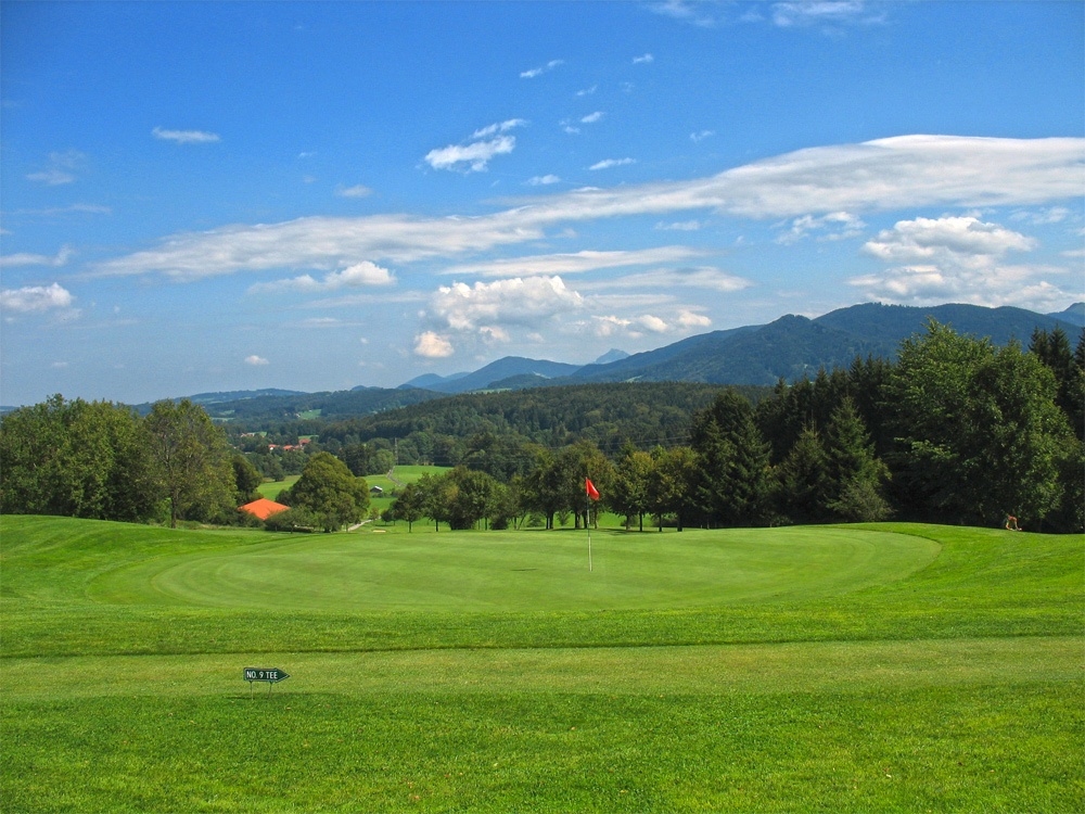 Golfplatz Waakirchen, die tolle Aussicht