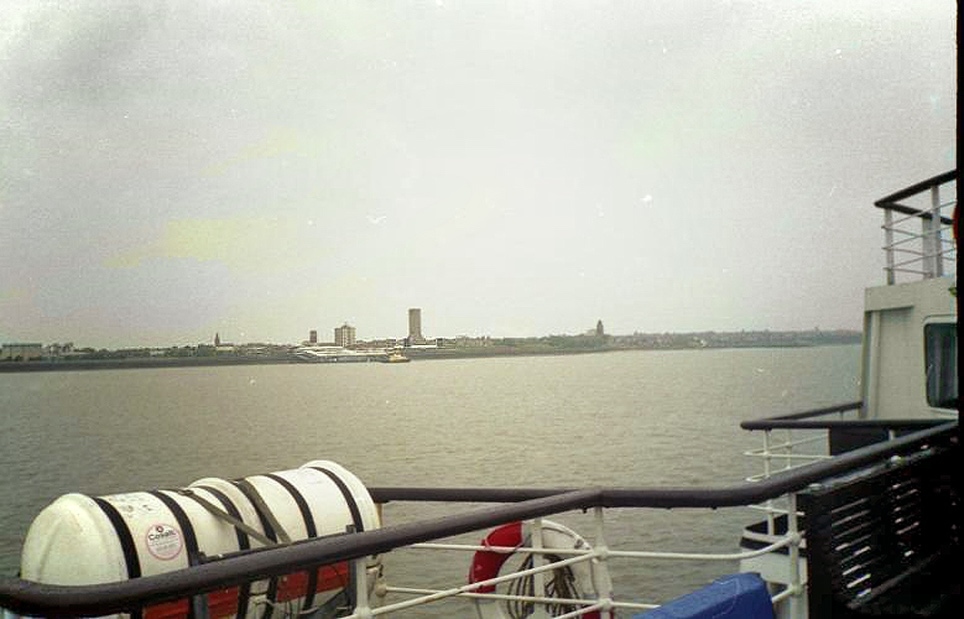 Seacombe am Mersey River, gegenüber Liverpool