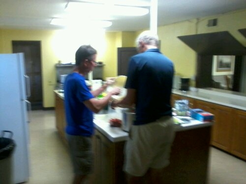 Die Küche in der Kirche