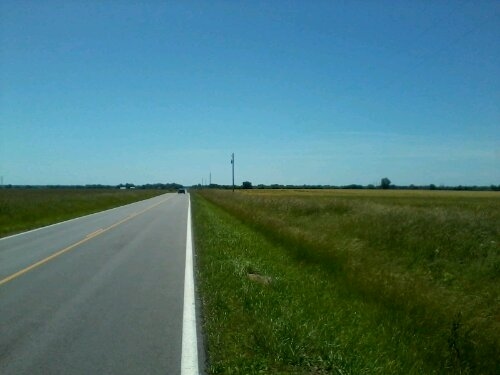 endlich flach, die Hügel sind verschwunden