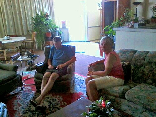 Ordway, CO, Hotel - links das ist Jan aus aus den Niederlanden