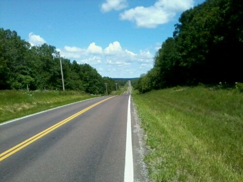 typische Straße in den Ozark