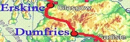 Karte Erskine - Dumfries