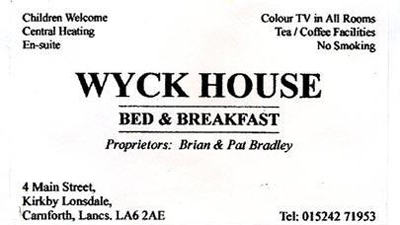 Wyck House Bread and Breakfast
